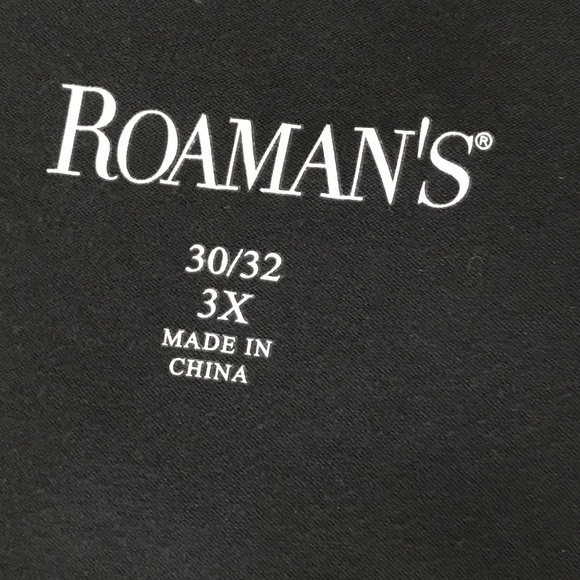 ROAMANS Flare Sleeve Tunic with Cold Shoulder Detail Black Women’s Plus Size 3X - Picture 7 of 16